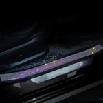 Car Door Sill Protector With Bling Rhinestones 2PCS Edge Guard Scuff Cover An.... Fixed Price $27.81.