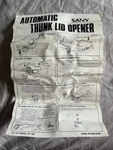 Sany Automatic Car Trunk Opener - Vintage Old Stock Factory Packaging Look. Fixed Price $21.00.