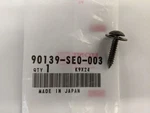 Genuine Honda Fender Liner Screw 90139-SE0-003. Fixed Price $11.44.