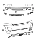 Genuine Mopar Rear Lower Fascia 68104412AA. Fixed Price $244.00.