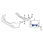 Kia Forte 2022-2024 86651M7EB0 Rear Left Bumper Cover Bracket. Fixed Price $36.07.