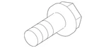 Genuine Ford Parking / Side Marker Light Assembly Screw W507043-S450B. Fixed Price $5.07.
