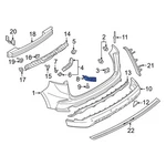 Ford Edge 2019-2024 KT4Z17D943A Rear Left Bumper Cover Support Rail. Fixed Price $35.59.