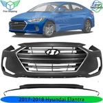 Front Bumper Cover Paintable & Grille Assembly Kit For 2017-2018 Hyundai Elantra. Fixed Price $267.55.