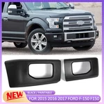 Black Front Bumper End Cap Molding Cover Fit 2015 2016 2017 Ford F-150 F150. Fixed Price $70.99.