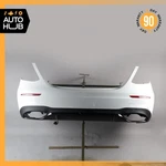 17-20 Mercedes W213 E300 E400 Amg Sport Rear Bumper Cover Assembly White Oem 52K. Fixed Price $747.00.