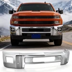 Front Bumper Face Bar For 2015-2019 Chevrolet Silverado 2500HD 3500HD Chrome. Fixed Price $329.99.