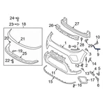 For Kia Soul 2020-2022 865B4K0000 Front Center Right Bumper Cover Bracket. Fixed Price $17.53.