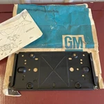 1974 1975 Buick Oldsmobile Nova Front License Plate Bracket 494358 Gm Nos. Fixed Price $74.99.