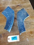 Ford Oem 1973 Mustang Coupe Conv. Rear Qtr. Extensions Pair Blue D3ZB-6528518-AB. Fixed Price $60.00.