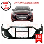 Front Bumper Cover Facial, HY1000215 86510F3000 For 2017-2018 Hyundai Elantra. Fixed Price $156.99.