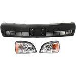 Bumper Cover + Headlight Set Halogen For 2004-2005 Cadillac Deville Base Dhs. Fixed Price $492.25.