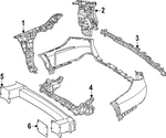 Genuine Mercedes-benz Bumper Holder 214-885-82-01. Fixed Price $85.80.