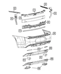 Genuine Mopar Rear Fascia Valance Panel 68235679AB. Fixed Price $223.72.