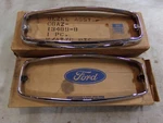 Taillamp Bezels, Pair, 1966 Ford Country Squire, Station Wagon, Nos. Fixed Price $189.00.