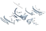 Genuine Mercedes-benz Basic Carrier Bumper 254-885-02-01. Fixed Price $148.75.