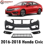 New Front Bumper Cover & Fog Light Assembly Kit For 2016-2018 Honda Civic. Fixed Price $260.00.