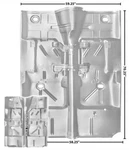 1962-67 Chevy Ii/nova Floor Pan Complete W/ Wtp 2-DOOR New. Fixed Price $561.65.