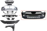 RS7 Style Front Bumper Cover Grille Fender Spoiler Upgrade Set For 19- 23 A7. Fixed Price $699.00.