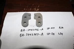 Nos Nors Ford 1956 64 L/h + R/h Door Lock Striker Plate BA-5943146-A 7-A. Fixed Price $58.40.