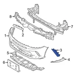 For Dodge Hornet 2023-2025 7RD82U00AA Front Left Bumper Cover Spacer Panel. Fixed Price $73.94.