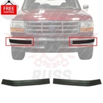 New Front Bumper Molding Trim Left Right Side Set Of Fits 1992-1997 Ford F-150. Fixed Price $53.62.