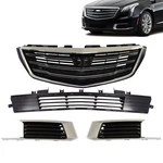 Front Bumper Upper Lower Grille/fog Light Covers For Cadillac Xts 2018-2019. Fixed Price $159.59.