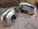 1948 Studebaker Commanders & Land Cruisers Pair Front Bumper Guards 523261/62. Fixed Price $130.00.
