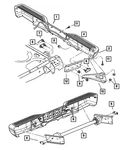 Genuine Mopar Bumper Cover Right 5JN70ZSPAA. Fixed Price $43.36.